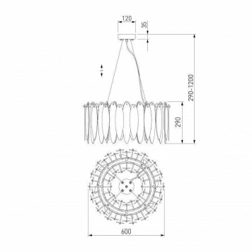 Подвесная люстра Bogate apos;s Canaria 326/8 Smart-4