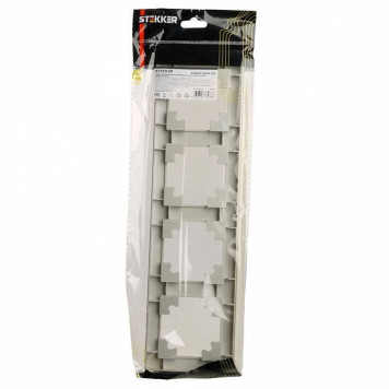 Рамка на 4 поста Stekker PFR00-7004-03 39800-4