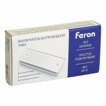 Выключатель беспроводной одноклавишный Feron TM84 SMART 48877-8
