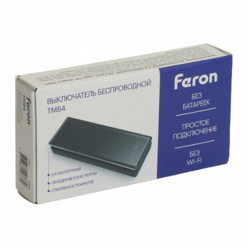 Выключатель беспроводной одноклавишный Feron TM84 SMART 48878-7