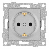 Розетка с заземлением и со шторкой, без рамки Gusi Electric UGRA С11Р4-004