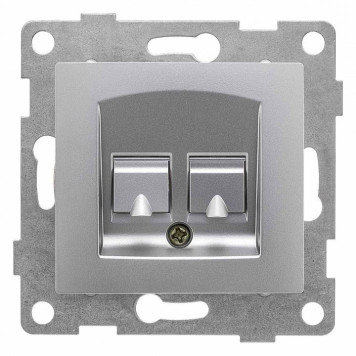 Розетка двойная телефонная RJ-12 Gusi Electric UGRA С11Т2-004