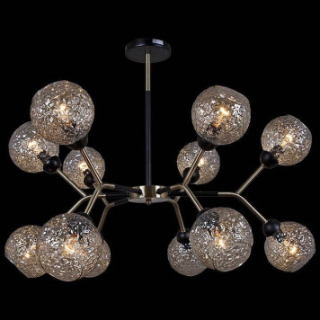 Люстра на штанге ILLUMICO IL0268-12PSQ-79 BK AB