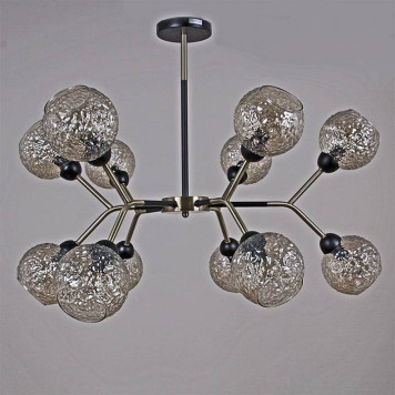 Люстра на штанге ILLUMICO IL0268-12PSQ-79 BK AB-1