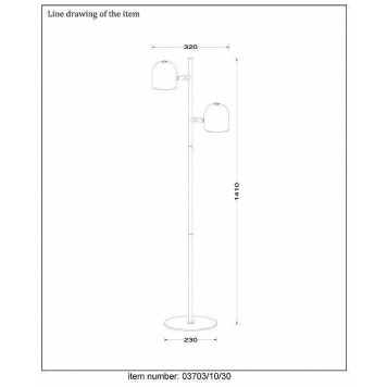 Торшер Lucide Skanska 03703/10/30-3