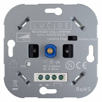 Диммер роторный Lucide Recessed Wall Dimmer Nl 50000/00/31-1