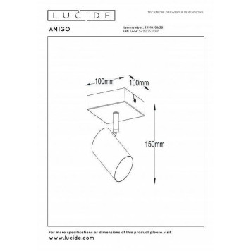 Накладной светильник Lucide Atila 2767/12/31-3