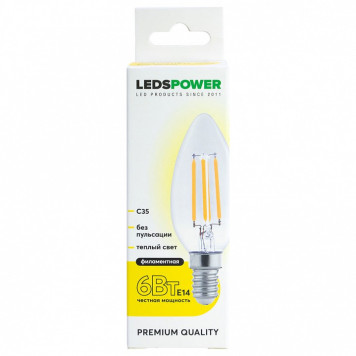 Лампа светодиодная LEDS POWER C35 007076-1
