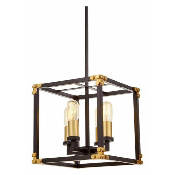 Люстра на штанге LUMINA DECO Waldorf LDP 1140-4 BK+MD-1