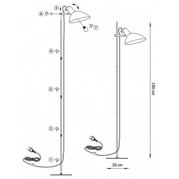 Торшер Lightstar Loft 765747-1