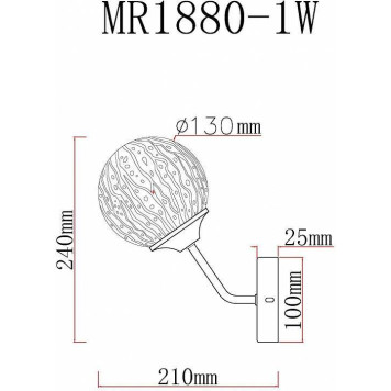 Бра MyFar Camilla MR1880-1W-4