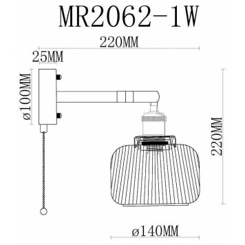 Бра MyFar Natalie MR2062-1W-6