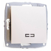 Выключатель одноклавишный с подсветкой без рамки Mono Electric Despina / Larissa 500-002525-101