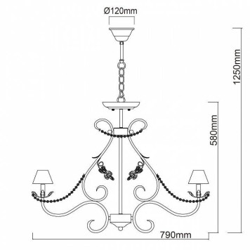 Подвесная люстра Chiaro Валенсия 6 299011608-12