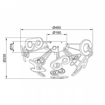 Накладной светильник MW-Light Улыбка 9 365013705-2