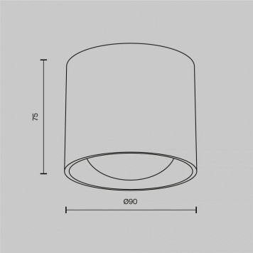 Накладной светильник Maytoni Lens C217CL-15W4K-W-6