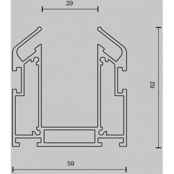 Трек встраиваемый Maytoni Busbar trunkings Exility TRA034MP-212S-6