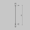 Основание на штанге Maytoni Accessories for tracks Flarity TRA159C-B1-PT