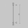 Основание на штанге Maytoni Accessories for tracks Flarity TRA159C-IPCL1-PT