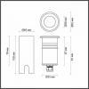 Встраиваемый в дорогу светильник Odeon Light Ingro 6660/1GL3
