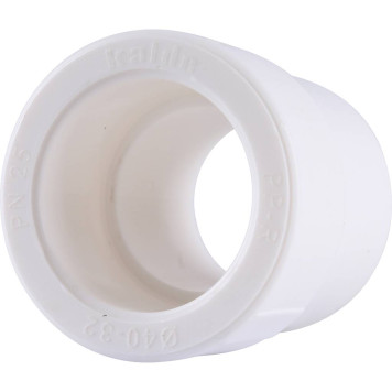 Переходная муфта Kalde 40х32 для сварки полипропиленовых труб (белая)-6
