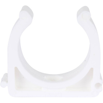 Крепление для полипропиленовых труб Kalde d=40 под сварку (белое)-1