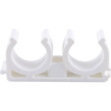 Двойное крепление Kalde d=25 для сварки полипропиленовых труб (белое)-2