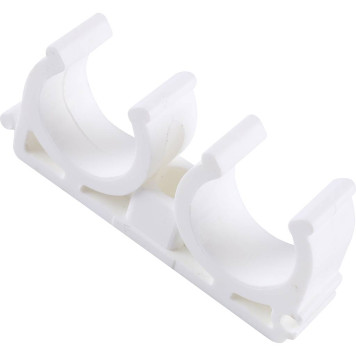 Двойное крепление Kalde d=25 для сварки полипропиленовых труб (белое)-4