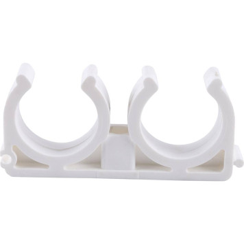 Двойное крепление Kalde для сварки полипропиленовых труб d=32 (белое)-2