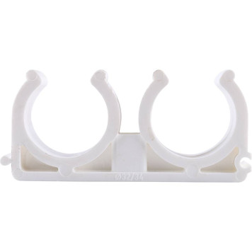 Двойное крепление Kalde для сварки полипропиленовых труб d=32 (белое)-3