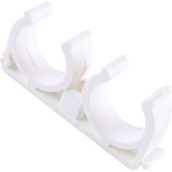 Двойное крепление Kalde для сварки полипропиленовых труб d=32 (белое)-5