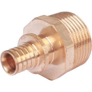 Фитинги REHAU RAUTITAN: Переходник 16-R 1 RX+ для труб из сшитого полиэтилена с наружной резьбой.