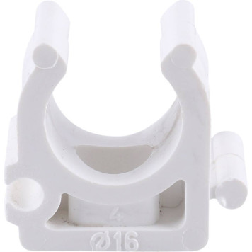 Крепление для ПП труб Kalde d=16 под сварку (белое)-1