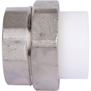 Муфта разъемная Kalde 32x1 1/4 для полипропиленовых труб под сварку с внутренней резьбой (белая)-3