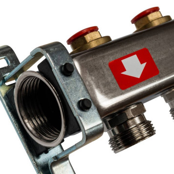 Коллектор STOUT из нержавеющей стали без расходомеров на 10 выходов.-1