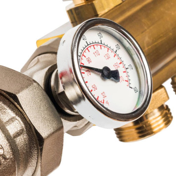 Распределительный коллектор STOUT из латуни без расходомеров 10 выходов-3