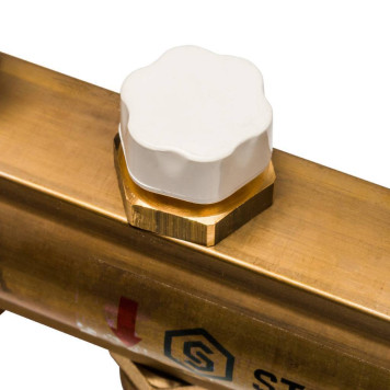 Распределительный коллектор STOUT из латуни без расходомеров 10 выходов-7