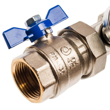 Распределительный коллектор STOUT из латуни без расходомеров на 12 выходов.-2