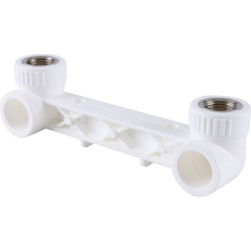 Настенный комплект Kalde для смесителя 25х1/2 под сварку полипропиленовых труб (белый)