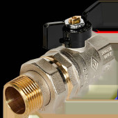 Кран шаровой BUGATTI Oregon с полусгоном (ручка-бабочка) внут-наруж резьба 1 (03220037)