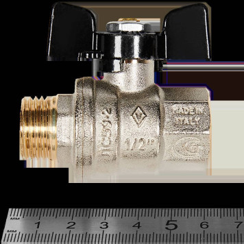 Шаровой кран BUGATTI Oregon с ручкой-бабочкой и внутренней нарезкой, размер резьбы 1/2&-2