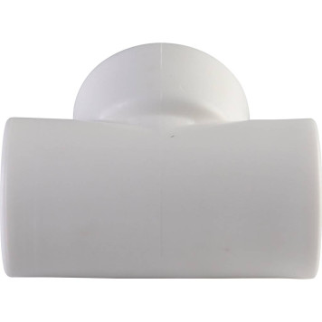 Тройник Политэк 20х25х20 для сварки полипропиленовых труб (белый)-1