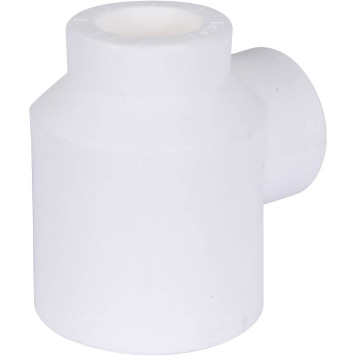 Тройник Политэк 32х20х20 для сварки полипропиленовых труб (белый)-1