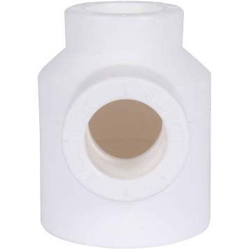 Тройник Политэк 32х20х20 для сварки полипропиленовых труб (белый)-2