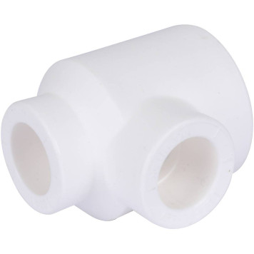 Тройник Политэк 32х20х20 для сварки полипропиленовых труб (белый)-4