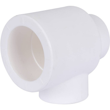 Тройник Политэк 32х20х20 для сварки полипропиленовых труб (белый)-5