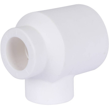Тройник Политэк 32х20х20 для сварки полипропиленовых труб (белый)-6