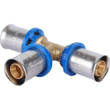 Тройник равнопроходный APE 16x16x16 для металлопластиковых труб прессовой.