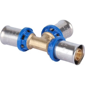 Тройник равнопроходный APE 16x16x16 для металлопластиковых труб прессовой.-1