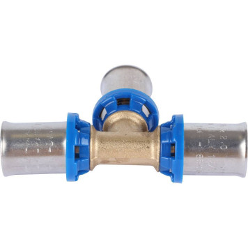 Тройник равнопроходный APE 16x16x16 для металлопластиковых труб прессовой.-2